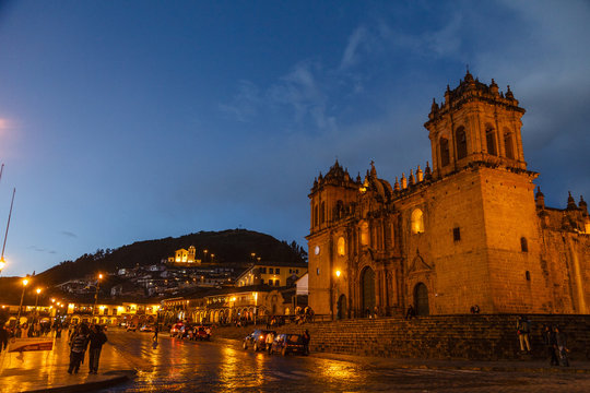 The Cathedral in Plaza de Armas, Cuzco, Peru.