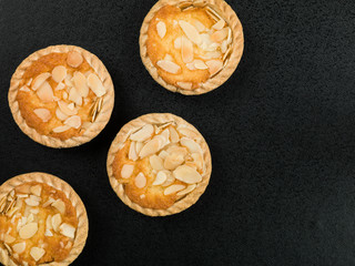 Bakewell Tarts Topped With Roasted Almonds