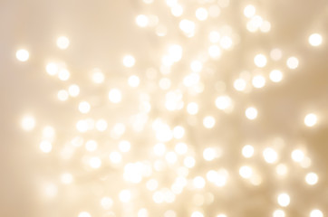 Fototapeta na wymiar Festive background with bokeh lights. Christmas and New year