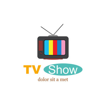 Template logo for TV and media.