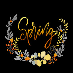 Foral flowers wreath