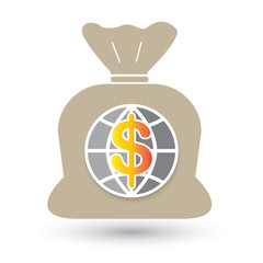 Global finance economy communication, vector illustration.