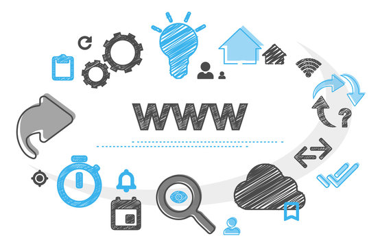 www |&nbsp;Scribble Concept