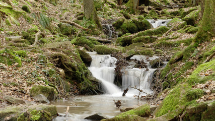 a river flow / waterfall in the Margarethenschlucht