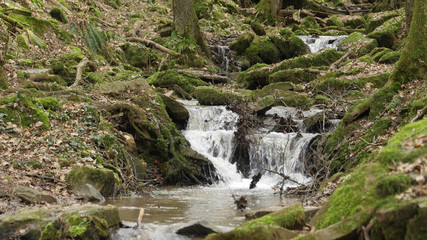 a river flow / waterfall in the Margarethenschlucht