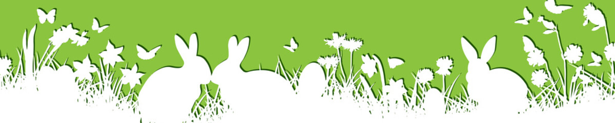 Ostern Osterwiese - Weiß