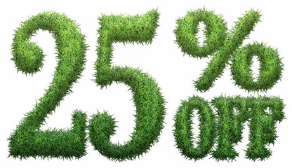 25% off. Made of grass.