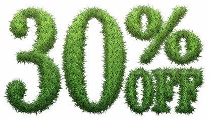 30% off. Made of grass.