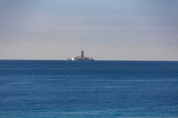Drilling Ship on Horizon