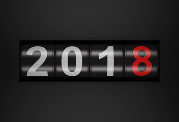 New Year 2018 - 3D Rendered Image