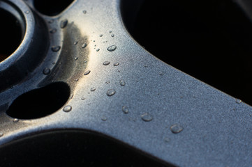 Close up of rims car alloy wheel.