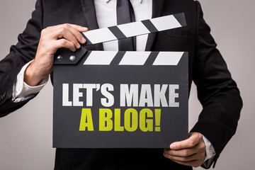 Fototapeta premium Lets Make a Blog