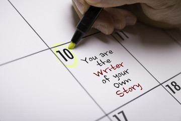 You Are the Writer of Your Own Story