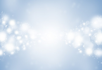 Soft color sparkles glitter defocused rays lights bokeh abstract holiday background.