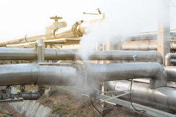 Steam valve piping industry.