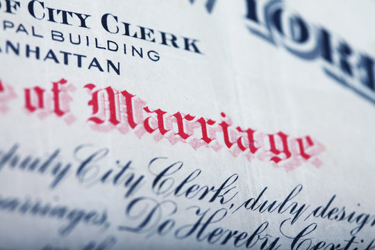 NYC Marriage Certificate