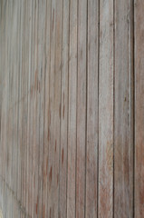 Fototapeta premium Side view of wood slat wall