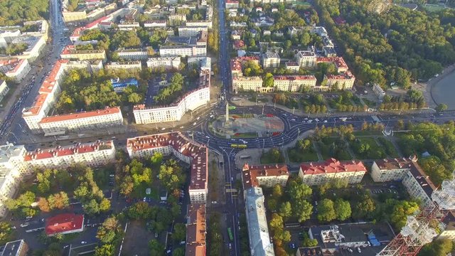 Aerial view, cityscape of Minsk