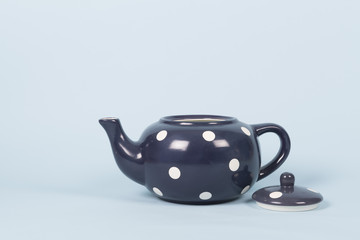 Big blue tea pot