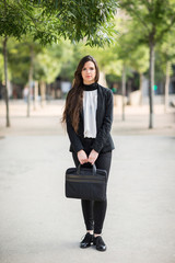 Fototapeta premium Serious woman wearing formal clothes