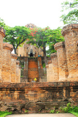 Fototapeta premium Travel to Vietnam, the temple complex of Cham towers Po Nagar, Nha Trang