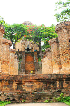 Travel to Vietnam, the temple complex of Cham towers Po Nagar, Nha Trang