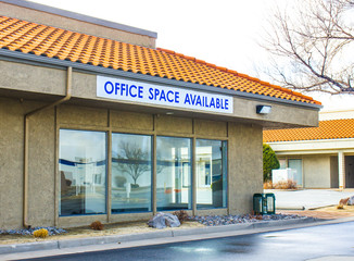 Office Available Sign On Local Building