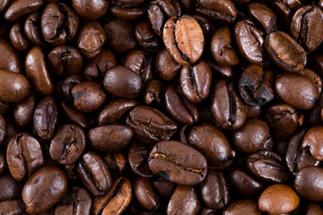 Coffee bean texture