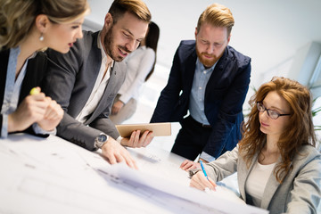 Fototapeta premium Business meeting and teamwork by business people