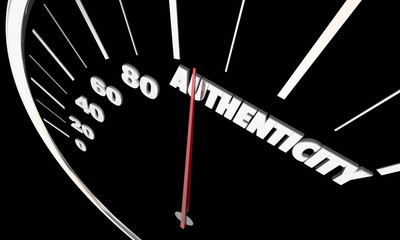Authenticity Official Real Authorized Speedometer 3d Illustration