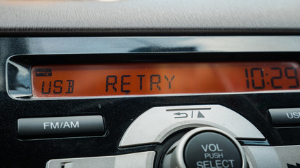 Group of Button to adjust the radio in the car..