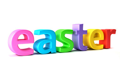 Easter Season . 3D Render Illustration