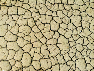 The cracked ground, Ground in drought, Soil texture and dry mud, Dry land.