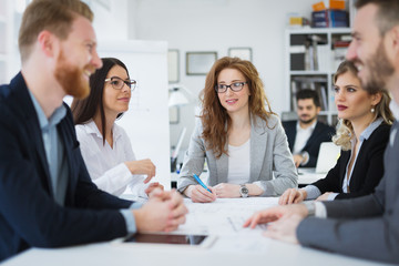 Business meeting and teamwork by business people