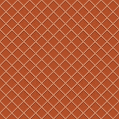 Wafer seamless pattern background. Ice cream cone surface.