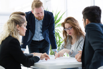 Business meeting and teamwork by business people