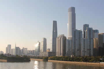 Fototapeta na wymiar Guangzhou city center, China