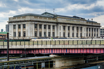 View of Pennsylvania Station, in Mount Vernon, Baltimore, Maryland.