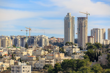 Fototapeta premium Jerusalem buildings construction