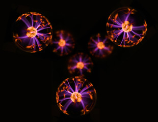 Abstract photo of electric waves.