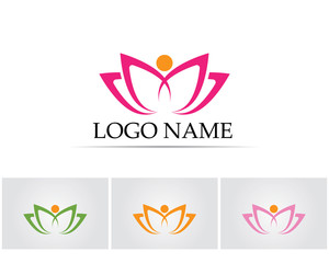 Fototapeta na wymiar Lotus flower logo