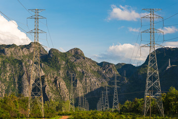Obraz premium Electrical power lines 