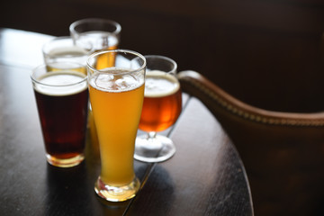 Selection of alcoholic drinks