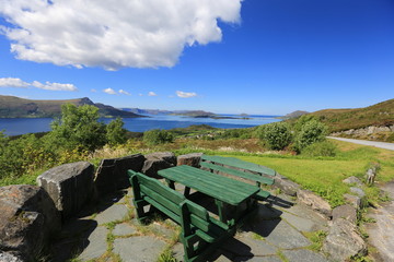 Obraz premium Norwegen, Picknickplatz