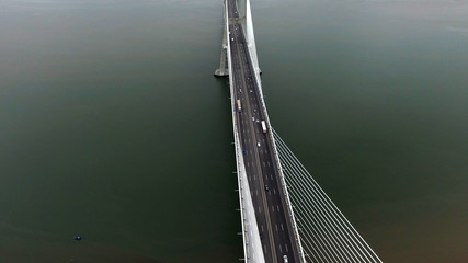 Vasco da Gama bridge in Lisbon, Portugal