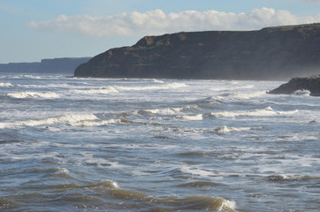 Fototapeta na wymiar Cliffs on the North Sea