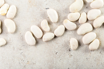 Fototapeta na wymiar white beans on the table