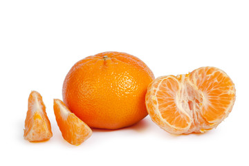 Mandarin isolated on white background