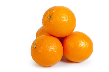 fresh orange isolated on white background