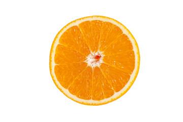 fresh orange isolated on white background